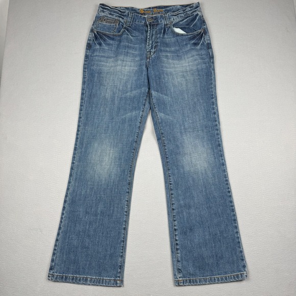 Guess Other - Guess Jeans Mens 34 Medium Wash Bootcut Denim Blue Cotton Pants X8302400000